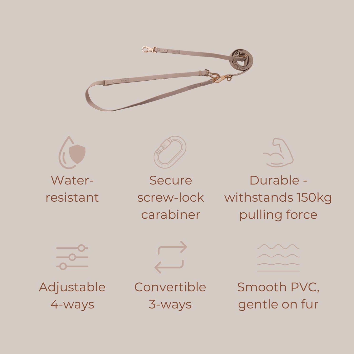 Komu Water-Resistant Adjustable Leash