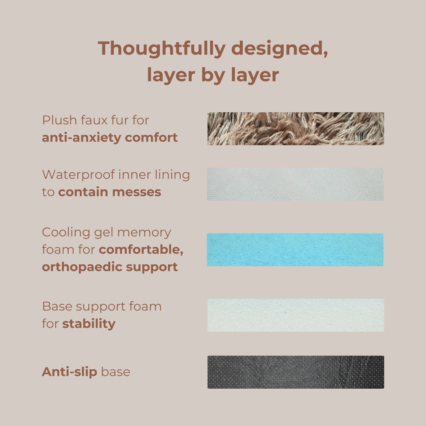 Komu Elysian Orthopaedic & Anti-Anxiety Dog Bed