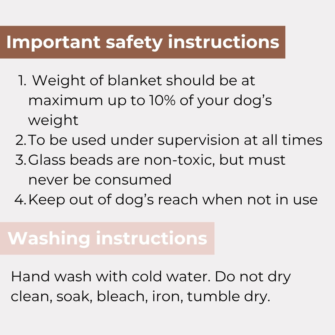 Komu Aurea Weighted Anti-Anxiety Dog Blanket