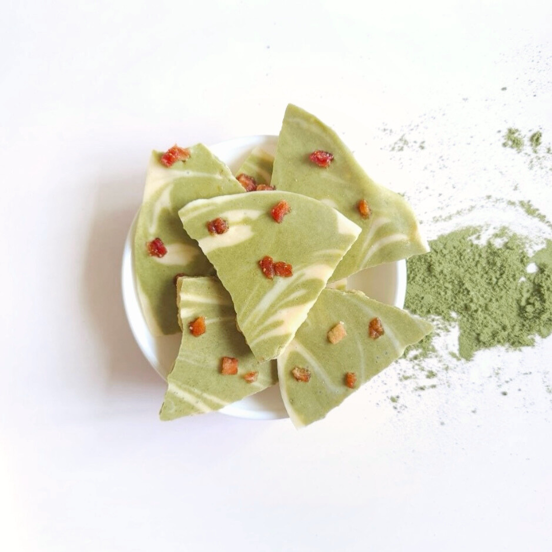 Strawberry Matcha Bark